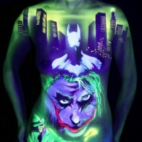 UV Bodypainting Batman