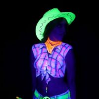 UV Bodypainting Cowgirl