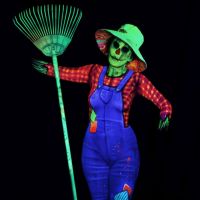 UV Bodypainting Scarecrow