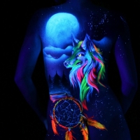 UV Bodypainting indian dream