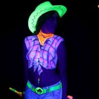 UV Bodypainting Cowgirl