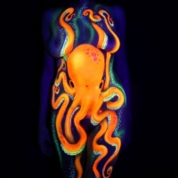 UV Bodypainting Octopus