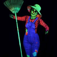 UV Bodypainting Scarecrow