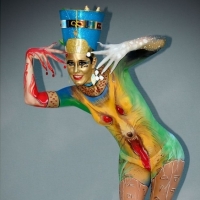 Nefertiti-Bodypainting