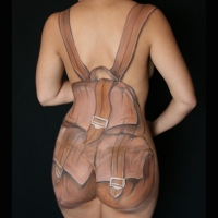 Rucksack-Bodypainting