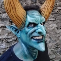 Theatrical-Make-up-Blue-Devil