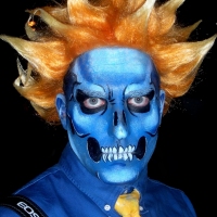 Theatrical-Make-up-Blue-and-Orange