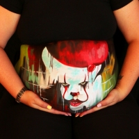Pregnant Belly Painting Pennywise
